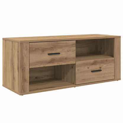 TV-kast met lade Artisan Eiken 100 x 35 x 40 cm Bewerkt hout