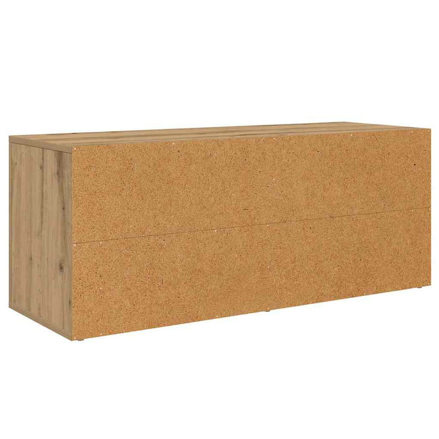 TV-kast met lade Artisan Eiken 100 x 35 x 40 cm Bewerkt hout
