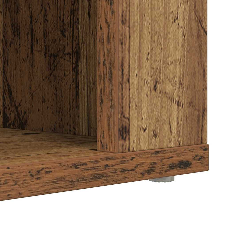 Schoenenrek met plank Oud hout 75 x 35 x 45 cm Bewerkt hout