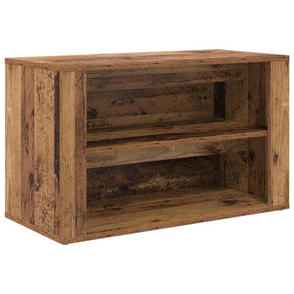 Schoenenrek met plank Oud hout 75 x 35 x 45 cm Bewerkt hout