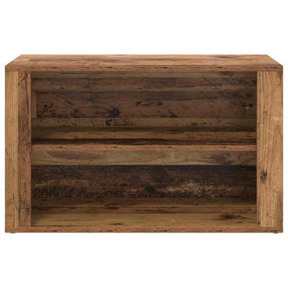 Schoenenrek met plank Oud hout 75 x 35 x 45 cm Bewerkt hout