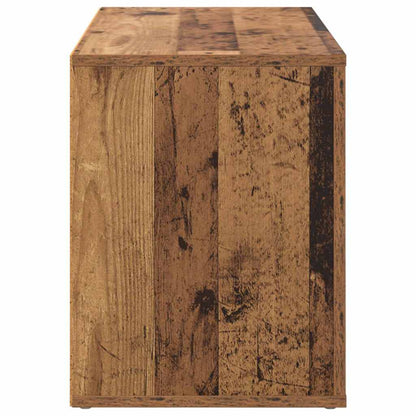 Schoenenrek met plank Oud hout 75 x 35 x 45 cm Bewerkt hout