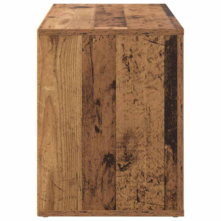 Schoenenrek met plank Oud hout 75 x 35 x 45 cm Bewerkt hout