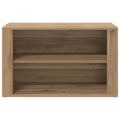 Schoenenrek met plank artisanaal eikenkleurig 75 x 35 x 45 cm