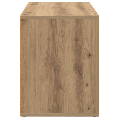 Schoenenrek met plank artisanaal eikenkleurig 75 x 35 x 45 cm