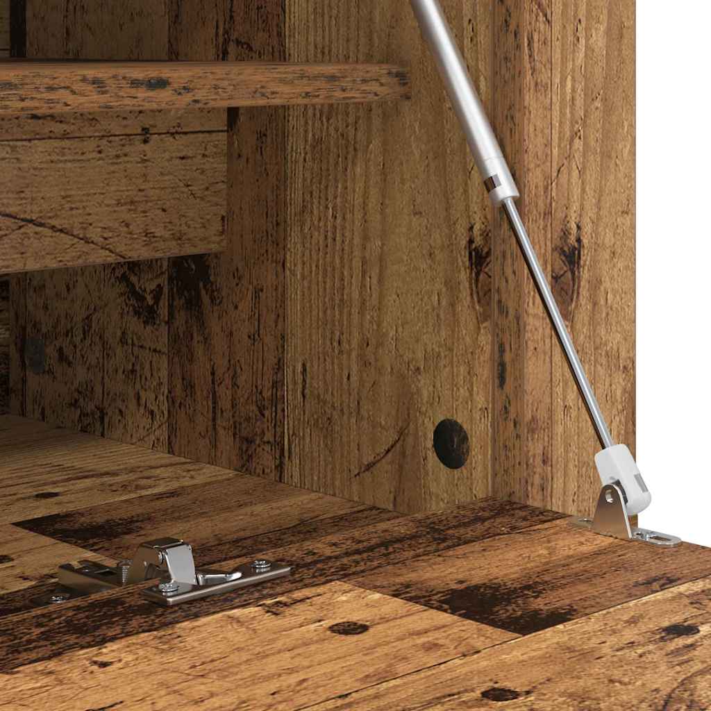 Schoenenkast met plank Oud hout 100 x 35 x 38 cm Bewerkt hout