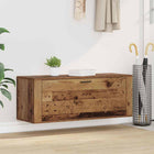 Schoenenkast 100x35x38 cm oud hout bewerkt hout