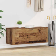 Schoenenkast 100x35x38 cm oud hout bewerkt hout