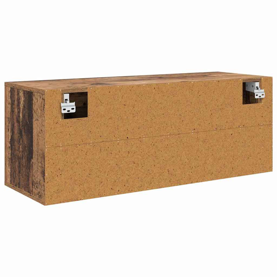 Schoenenkast met plank Oud hout 100 x 35 x 38 cm Bewerkt hout
