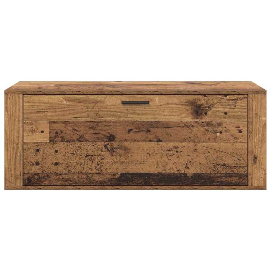 Schoenenkast met plank Oud hout 100 x 35 x 38 cm Bewerkt hout
