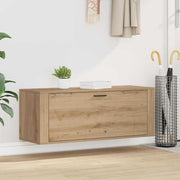 Schoenenkast wandmontage 100x35x38 cm artisanaal eiken