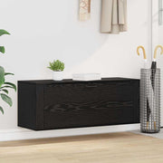 Schoenenkast 100x35x38 cm zwart eiken wandmontage