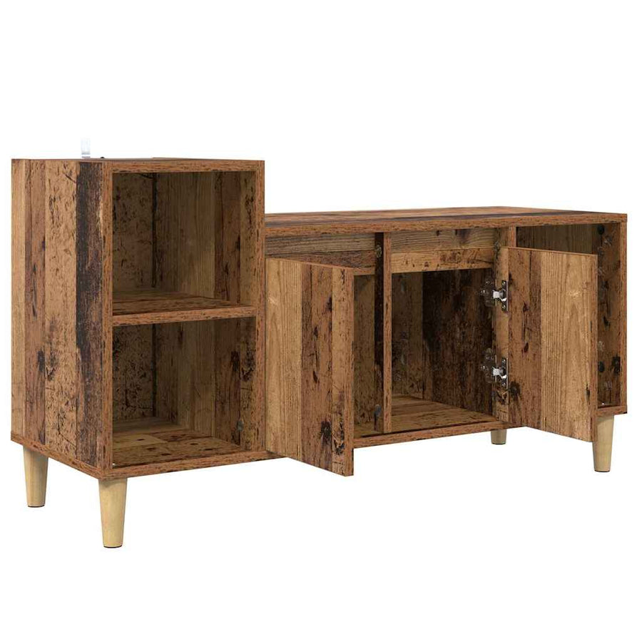 TV-kast Oud Hout 100 x 35 x 55 cm Bewerkt hout