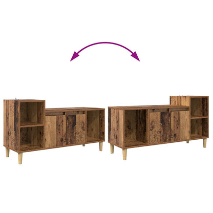 TV-kast Oud Hout 100 x 35 x 55 cm Bewerkt hout