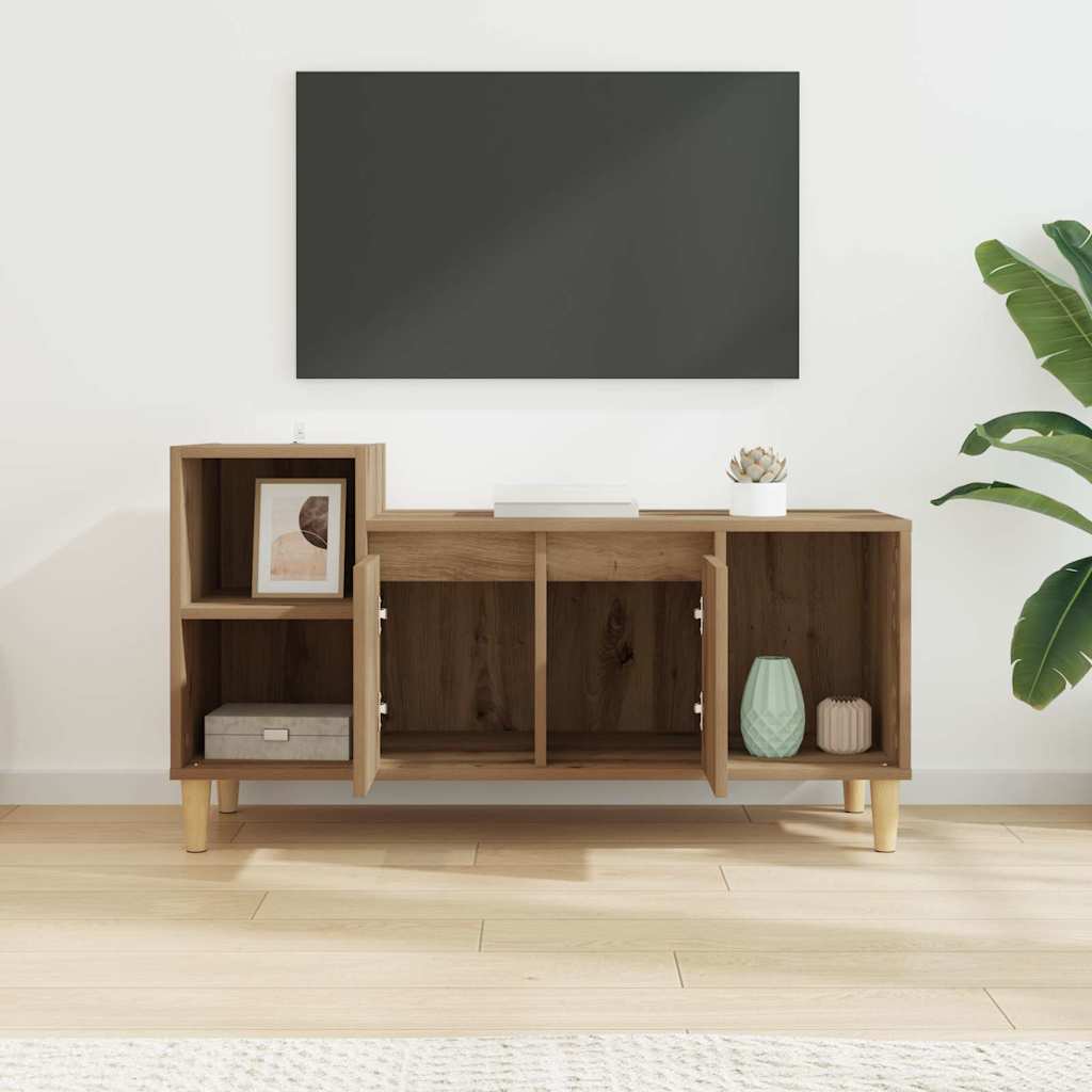 TV-kast Artisan Eiken 100 x 35 x 55 cm Bewerkt hout
