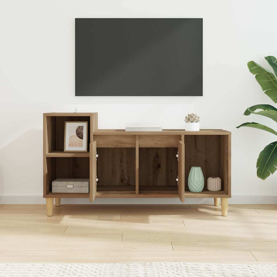 TV-kast Artisan Eiken 100 x 35 x 55 cm Bewerkt hout