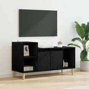TV-kast 100x35x55 cm zwart eiken bewerkt hout