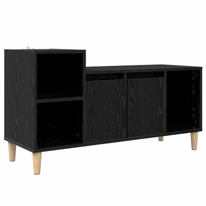 TV-kast Zwart Eiken 100 x 35 x 55 cm Bewerkt hout