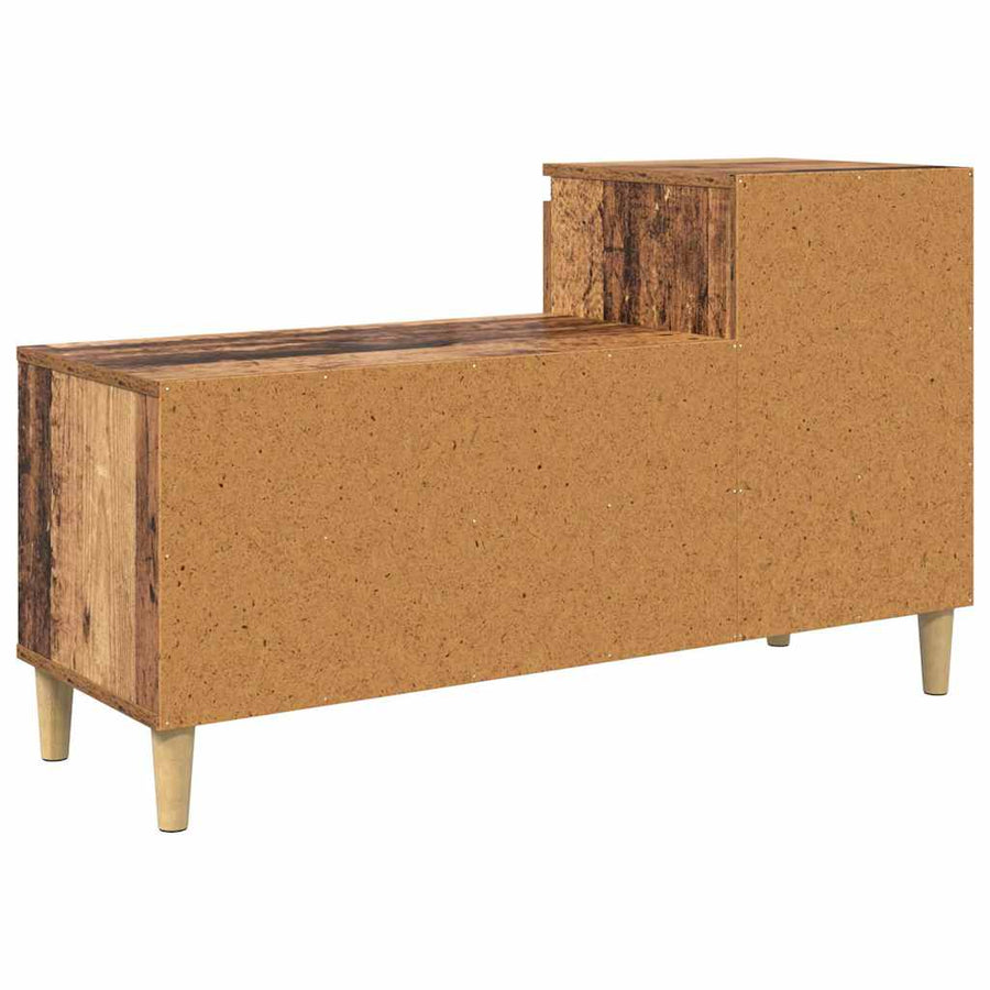 Schoenenkast met lade Oudhout 102 x 36 x 60 cm Bewerkt hout