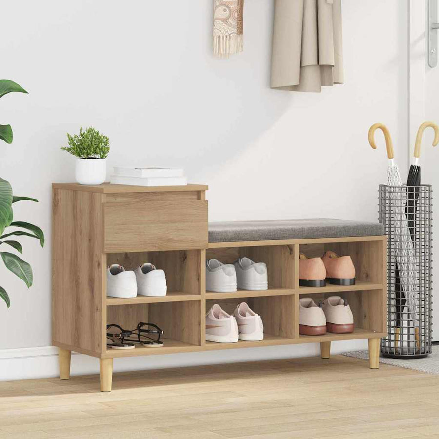 Schoenenkast Artisan Eiken 102 x 36 x 60 cm Bewerkt hout