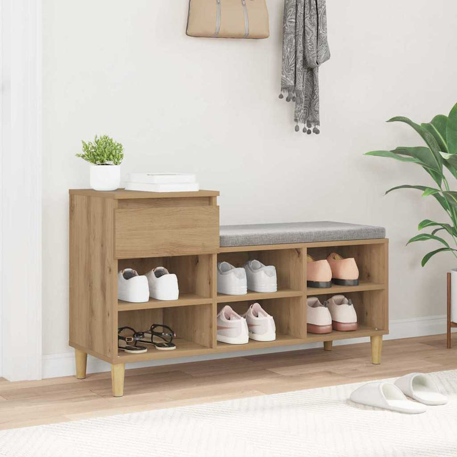 Schoenenkast Artisan Eiken 102 x 36 x 60 cm Bewerkt hout