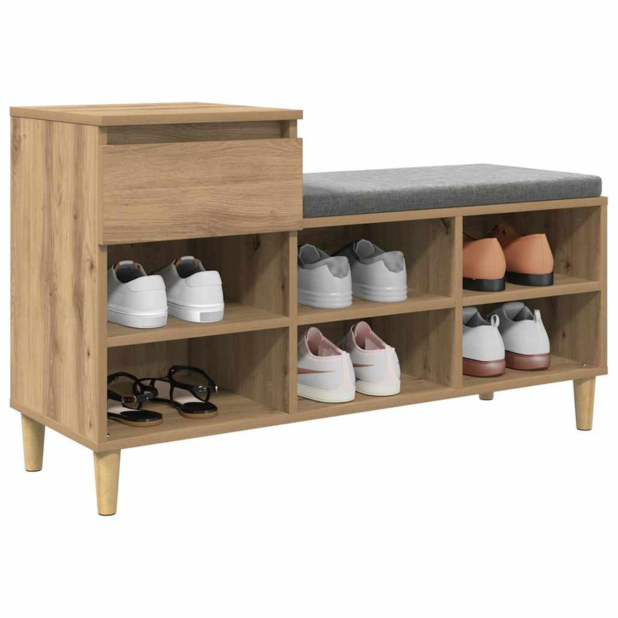 Schoenenkast Artisan Eiken 102 x 36 x 60 cm Bewerkt hout