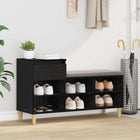 Schoenenkast 102x36x60 cm zwart eiken
