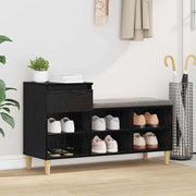 Schoenenkast 102x36x60 cm zwart eiken