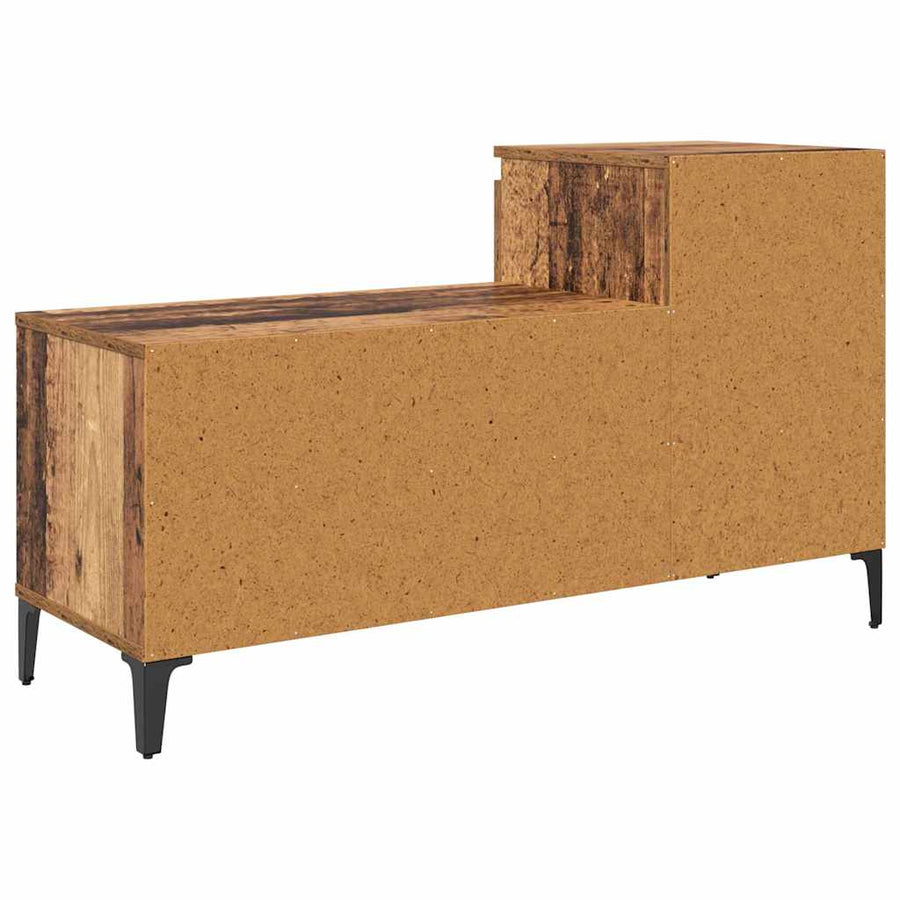 Schoenenkast met lade Oud hout 102 x 36 x 60 cm Bewerkt hout