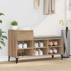 Schoenenkast 102x36x60 cm artisanaal eiken