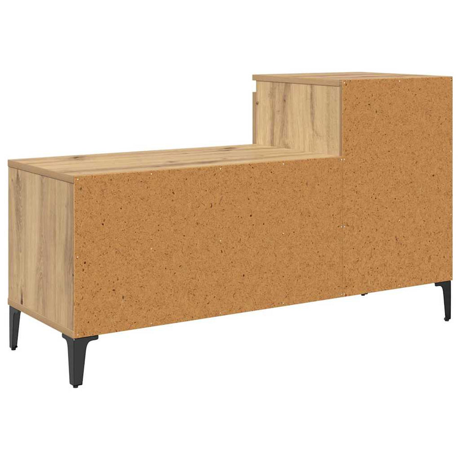 Schoenenkast met lade artisanaal eikenkleurig 102 x 36 x 60 cm