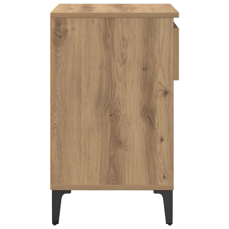 Schoenenkast met lade artisanaal eikenkleurig 102 x 36 x 60 cm