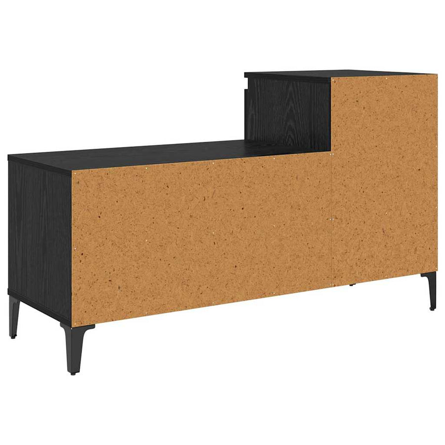 Schoenenkast met lade Zwart eiken 102 x 36 x 60 cm Bewerkt hout