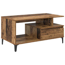 Salontafel met lade Oud Hout 90 x 49 x 45 cm Bewerkt hout