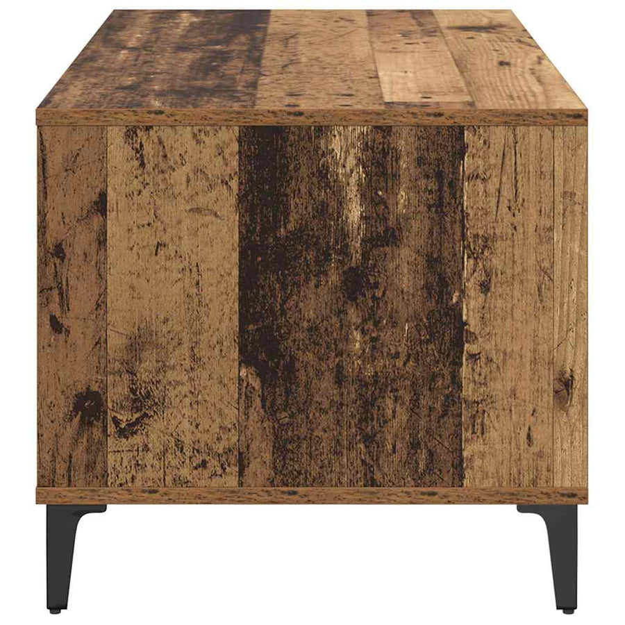 Salontafel met lade Oud Hout 90 x 49 x 45 cm Bewerkt hout
