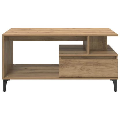 Salontafel met lade Artisan Eiken 90 x 49 x 45 cm Bewerkt hout