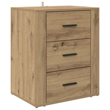 Nachtkastje met lade Artisan Eiken 35 x 50 x 60 cm Bewerkt hout
