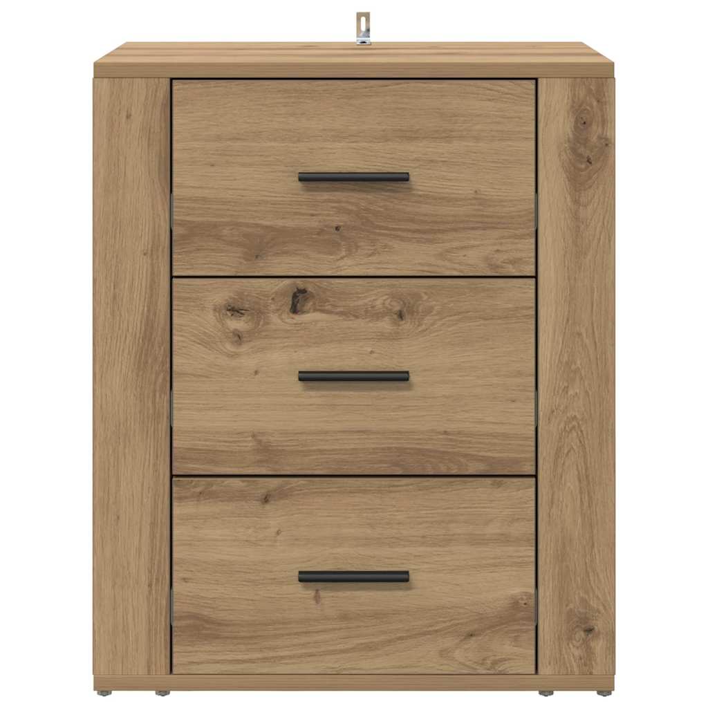 Nachtkastje met lade Artisan Eiken 35 x 50 x 60 cm Bewerkt hout