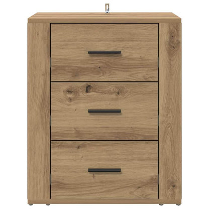 Nachtkastje met lade Artisan Eiken 35 x 50 x 60 cm Bewerkt hout