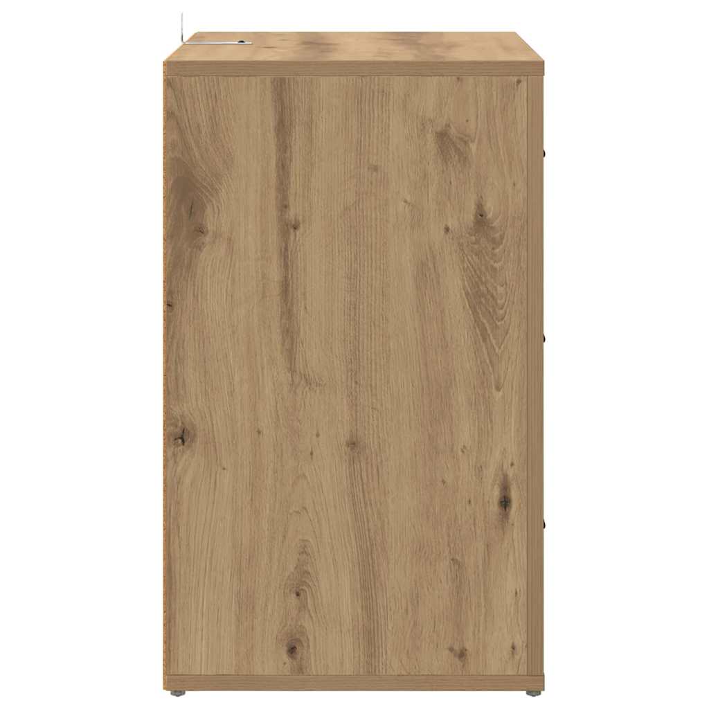 Nachtkastje met lade Artisan Eiken 35 x 50 x 60 cm Bewerkt hout