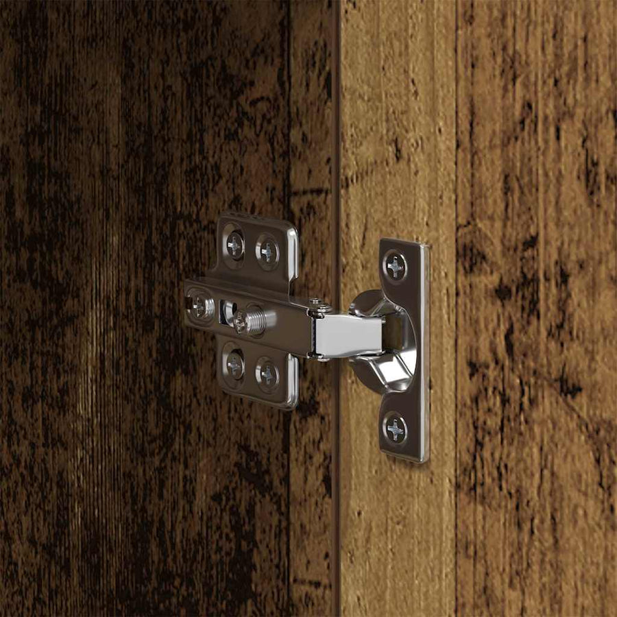 Nachtkastje met lade Oudhout 35 x 50 x 60 cm Bewerkt hout