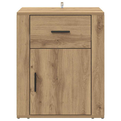 Nachtkastje met lade Artisan Eiken 35 x 50 x 60 cm Bewerkt hout