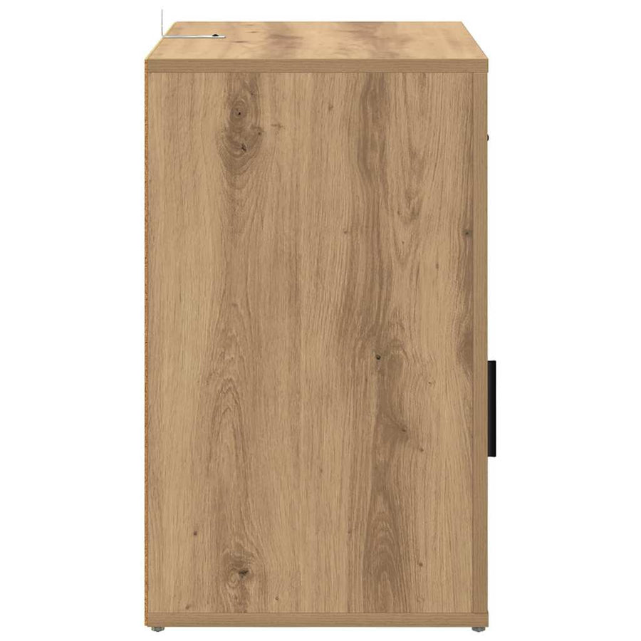 Nachtkastje met lade Artisan Eiken 35 x 50 x 60 cm Bewerkt hout