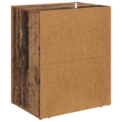 Nachtkastje met lade Oudhout 35 x 50 x 60 cm Bewerkt hout