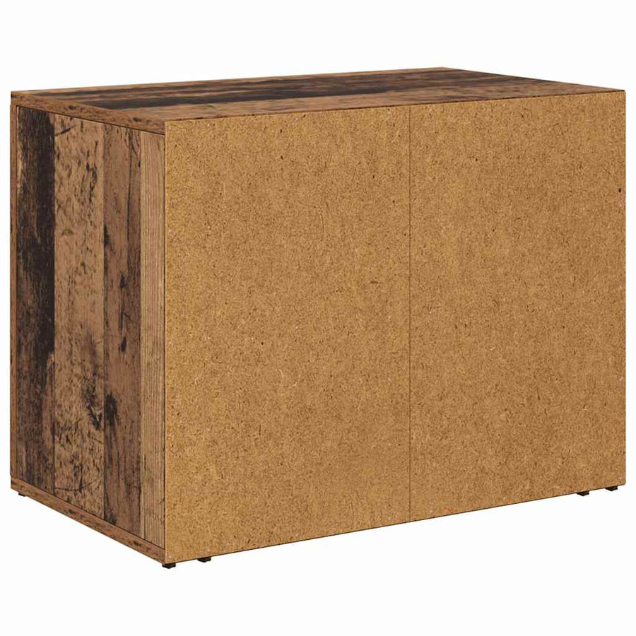 Nachtkastje met lade Oudhout 35 x 60 x 50 cm Bewerkt hout