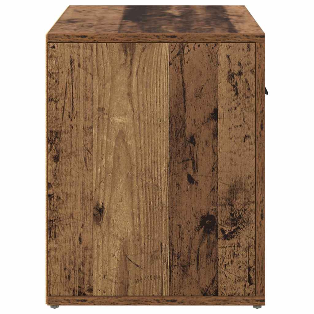 Nachtkastje met lade Oudhout 35 x 60 x 50 cm Bewerkt hout