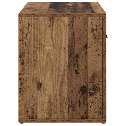 Nachtkastje met lade Oudhout 35 x 60 x 50 cm Bewerkt hout
