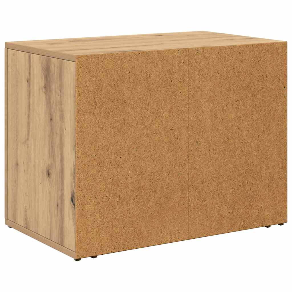 Nachtkastje met lade Artisan Eiken 35 x 60 x 50 cm Bewerkt hout