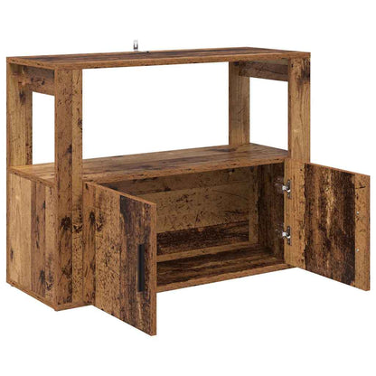 Dressoir Oud hout 80 x 30 x 60 cm Bewerkt hout
