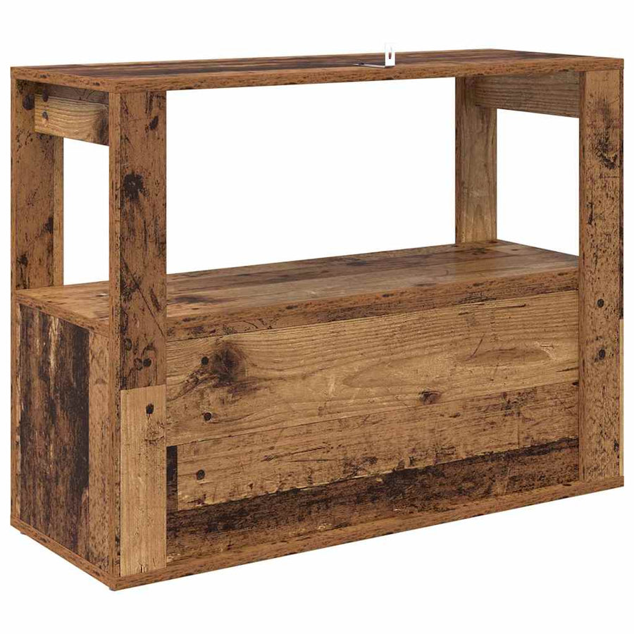 Dressoir Oud hout 80 x 30 x 60 cm Bewerkt hout